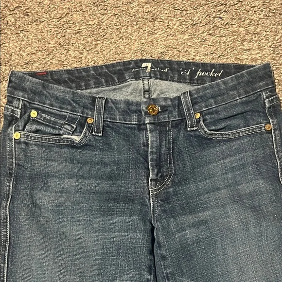 Seven for all Mankind Women's Blue Jeans - Picture 2 of 3